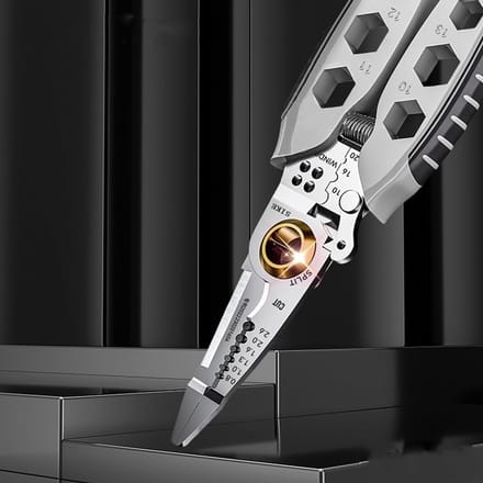 Multifunctionele Striptang - Draadstripper Krimptang - Elektrisch Werk - 3-in-1 Tool - 150 Gram
