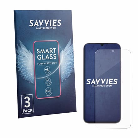 3 Stuks Savvies Screenprotector - geschikt voor realme C100i - beschermfolie glas transparant