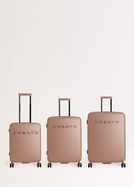 CREATE - Harde polycarbonaat koffer met TSA-slot en multidirectionele wielen - Set: cabine S, M en L - LUGGAGE STUDIO