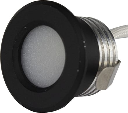 LED Veranda inbouwspot | Mini | Ø31mm | 2 W | Dimbaar - Zwart | 2700K - Warm wit (827)