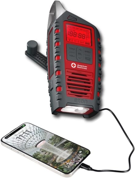 Multi-Powered All-Band Bluetooth Emergency Radio met RDS