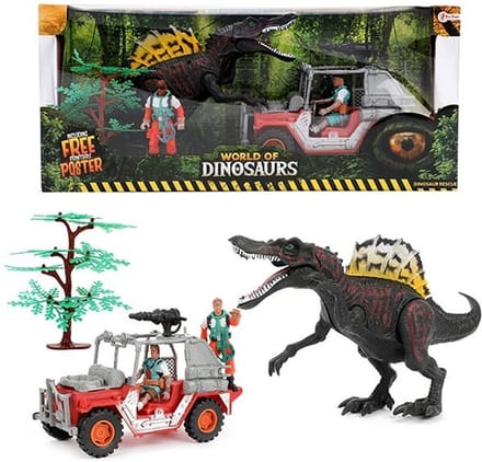 World of Dinosaurs Speelset - Jeep met Dino