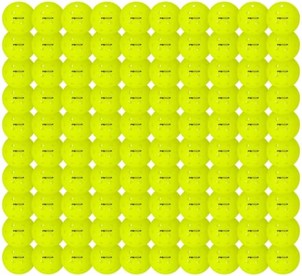 Franklin Indoor FS Pro Pickleball (Pack of 100) - Optic Yellow - Pack of 100.