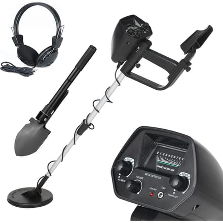 KKmoon Metaaldetector Ondergrondse Professionele Goudschatzoeker Tracker Seeker Metaaldetector With Headphone & Shovel