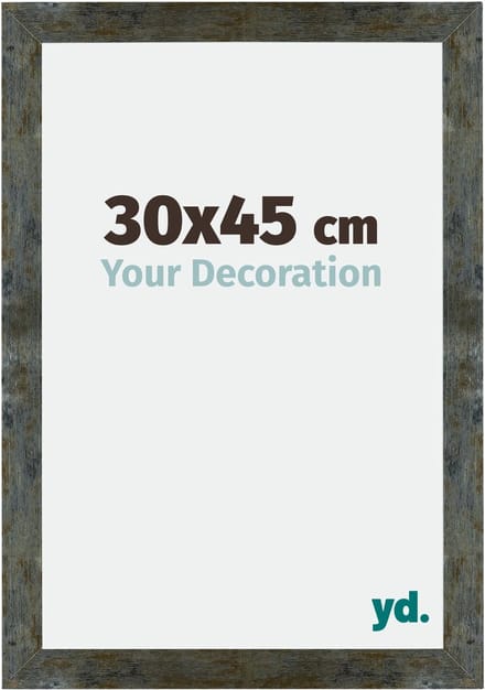 Your Decoration - Fotolijst 30x45 cm - MDF - Blauw Goud Gemeleerd - Mura