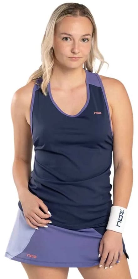 Nox Pro Mouwloos T-shirt Blauw XL Vrouw