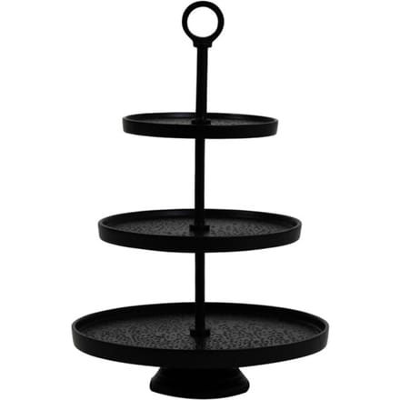 Light & Living Etagère Lutek - Zwart - 3 Laags