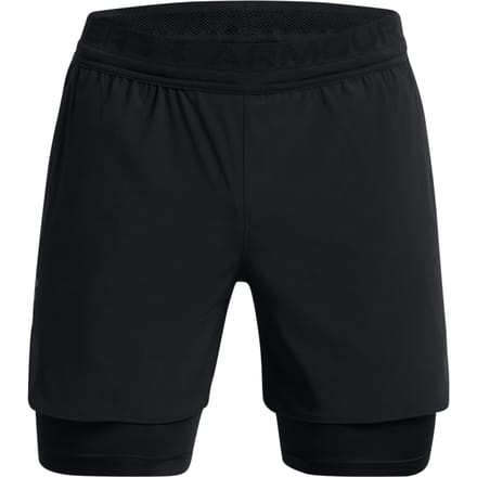 Under Armour Vanish Elite 2in1 Shorts Heren-Zwart