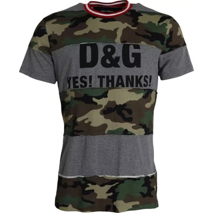 Camouflageprint T-shirt Ja Bedankt