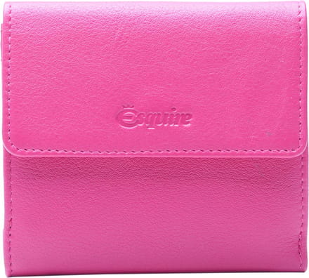 Esquire Leren Portemonnee Peru Lady Wallet Pink Paars