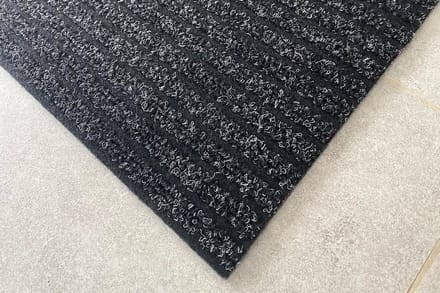 Keukenloper tapijtloper STRIPE - 50x700 cm - anti-slip - antraciet - JYG