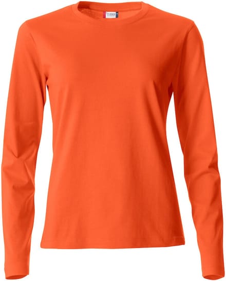 Clique Basic-T L/S Women 029034 - Diep-oranje - XL