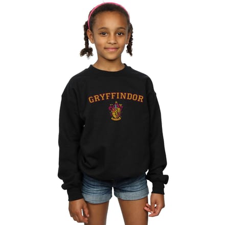 Harry Potter Meisjes Gryffindor Crest Sweatshirt (Zwart)