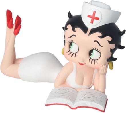 Betty Boop Liggende Zuster Beeldje 19cm
