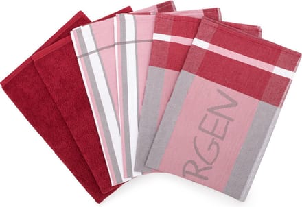 Ross Sonstiges 4 X theedoek- 2 X keukenhanddoek - in set 6 pack Exclusiv