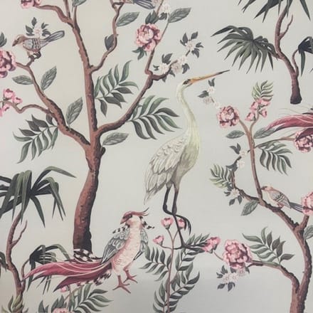 Vlies Behang 102106 Vogels – Mussen Kraanvogels – Linnenstructuur – Modern Natuurdesign