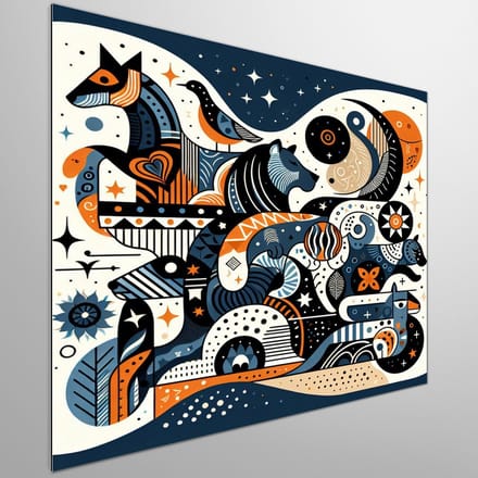 Kunstprint | Wanddecoratie | Dibond | 50 × 50 cm