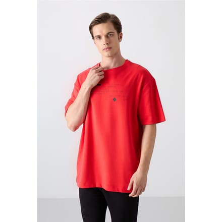 Oversized Geprinte Crew Neck T-shirt