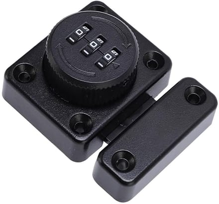 Dailygoods - Zwart Mechanisch Hangslot met Combinatiecode