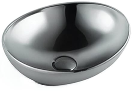 Mexen Elza opbouwwastafel 40 x 33 cm, zilver - 21014087