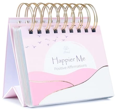 Inspirerende affirmatiekalender voor vrouwen - Ongedateerd bureaugeschenk met motiverende quotes