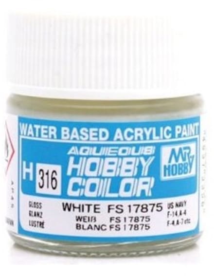 Gunze H-316 - FS 17875 White - Mr. Hobby Aqueous Modelbouwverf 10ml