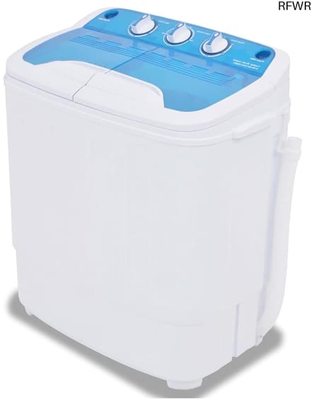 RFWR® Mini wasmachine met dubbele kuip - ruimtebesparend en veelzijdig
