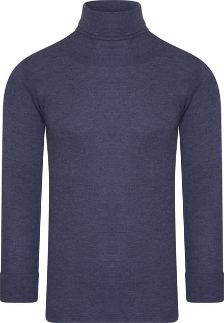 Thermo colshirt dames - Thermo ondergoed - Thermisch - Hoge hals - Blauw / L