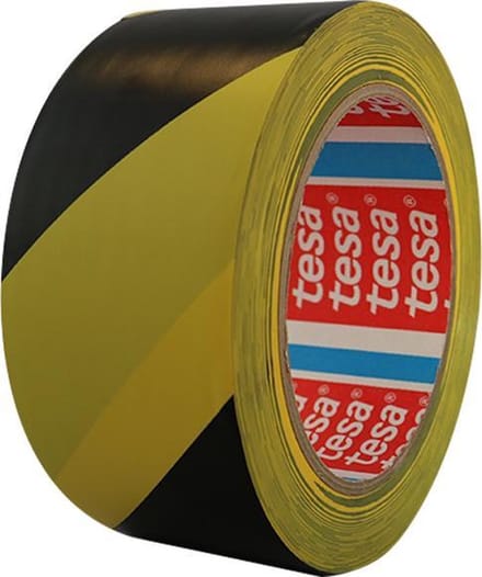 Vloermarkeringstape 5cm (Zwart/Geel)