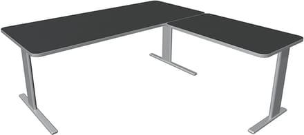 Hoekbureau Unic comfort antraciet 180x180cm