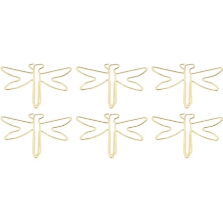 100 Stuks Paperclips Libel Vorm Groot Schattig Jumbo Breed Paperclips Antislip Metaal Kantoor beige