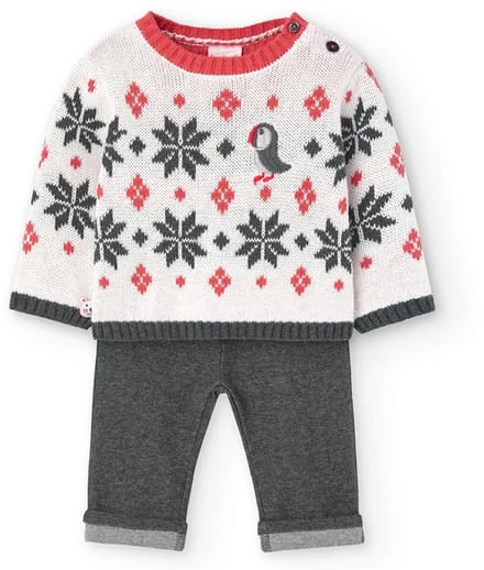 Boboli Knit Set Met Lange Mouwen Veelkleurig 1 Months Jongen