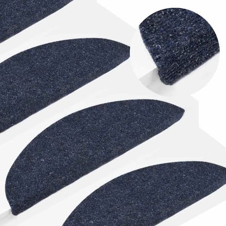 vidaXL - Trapmatten - zelfklevend - 30 - st - 56x17x3 - cm - blauw