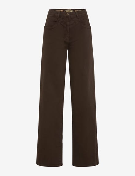 Raphaela by Brax Dames Jeans  Style LAURA FLARED DARK CHOCOLATE, denim donkerbruin, maat 36