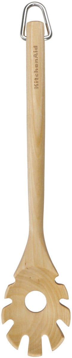Pastalepel, Spaghettilepel 35 cm, Berkenhout, Bruin - KitchenAid