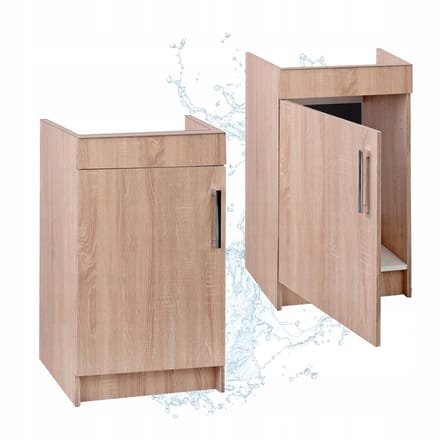 STAMAR - Keukenonderkast 50 cm voor spoelbak - sonoma eiken - 40 cm diep