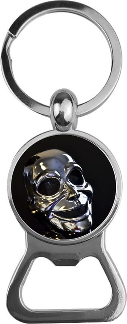 Bieropener Glas - Zilver Masker