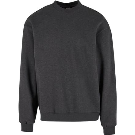 Urban Classics - Fluffy Crewneck sweater/trui - S - Grijs