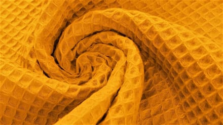 BINK Bedding Stof Katoen Wafel Okergeel per meter