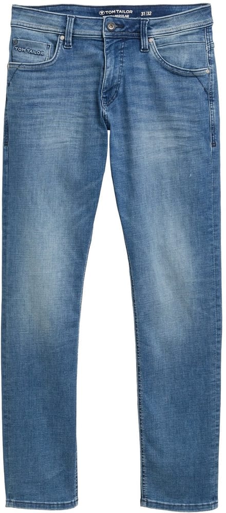 Tom Tailor - TTJOSH REGULAR SLIM-jeans - Maat 40/32 - Used Mid Stone Blue Denim