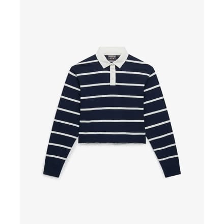 Damespolo met lange mouwen Superdry Athletic Essentials Stripe