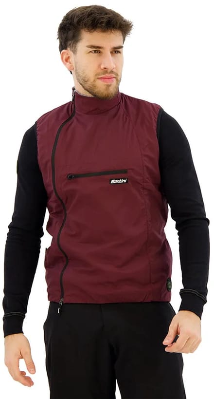 Santini Alpha Pack Gilet Rood L Man,Vrouw