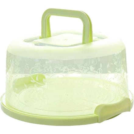 Boîte de conservation des aliments portable pour cupcakes avec poignée, boîte à gâteaux transparente vert