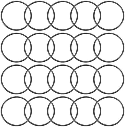 Dailygoods- O-ringen 20 Stuks - Nitrilrubber - 80 mm Buitendiameter - 74 mm Binnendiameter - 3 mm Breed - Afdichtingsset - Afdichtringen
