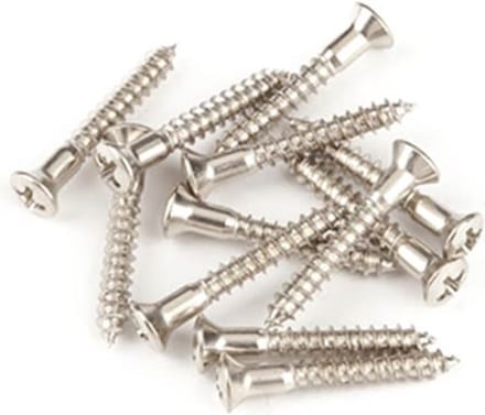 Fender Strap Button Montageschroeven 6 x 1 - Set van 12