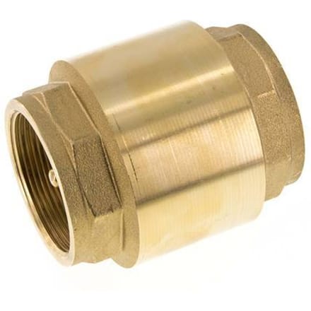 G 2-1/2'' Messing Terugslagklep Voor Vacuum -0.95..12 bar (-13.7..174 psi)