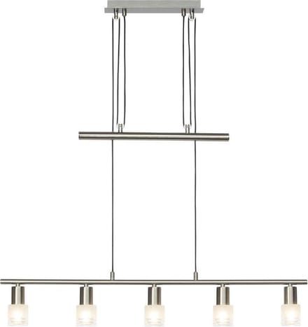 Brilliant LEA Hanglamp 5x3W Chroom RVS LED G32473/77