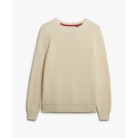 Superdry - Relaxed Ribbed Gebreide Trui - Dames - Sweaters