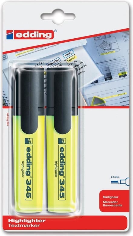 Markeerstift edding 345 geel