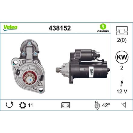 Starter VALEO ORIGINS NEW VALEO 438152